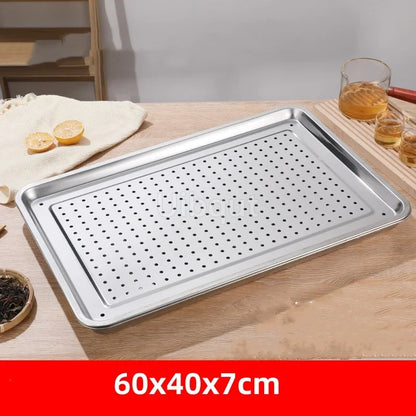 Stainless Steel Kung Fu Tea Tray with Drainage Drawer – Tea Ceremony Water Storage Board Table for Tea Room Tools