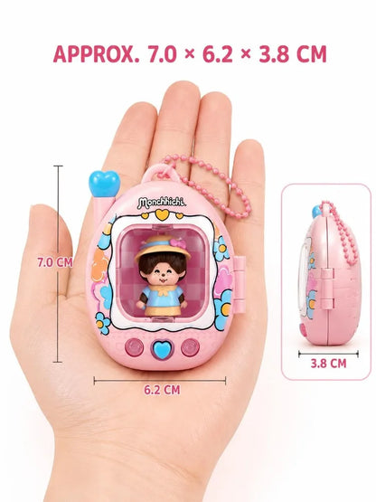 Monchhichi LED Light-Up Keychain - Retro Y2K Glowing Bag Charm and Cute Backpack Pendant