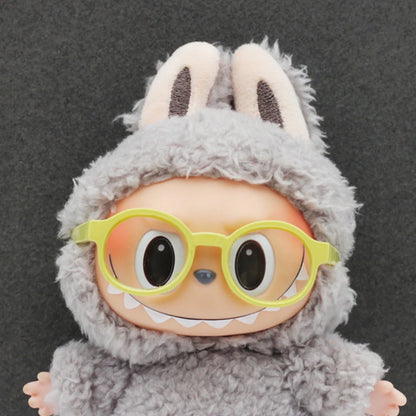 Labubu Doll Glasses – Cute Plastic Accessory for 10/15cm Cotton & Ropa Dolls