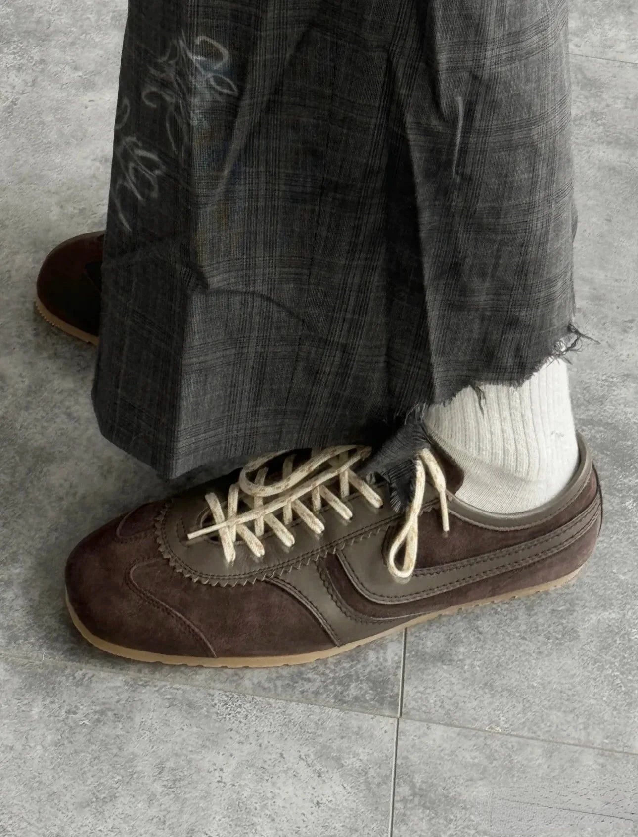 Real Leather German Training Shoes for Women — 2025 Retro Fashion Four Seasons Running & Casual Forrest Gump Style Sneakers