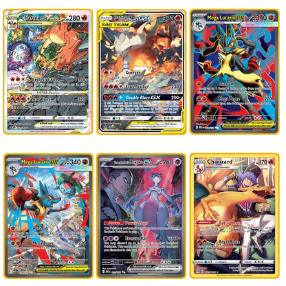 2025 Metal Pokémon Card - Arceus Charizard Mewtwo VMAX GX EX Gold Anime Collectible Card