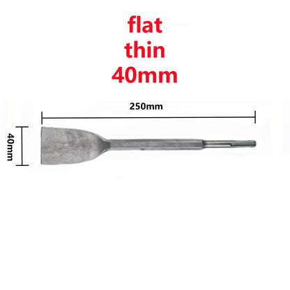 250mm SDS Plus Chisel Set – Electric Hammer Drill Bits (Point, Groove & Flat) for Concrete, Brick, Stone & Masonry Work
