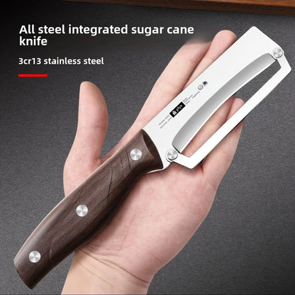 Stainless Steel Fruit & Vegetable Peeler with Wooden Handle – Durable and Smooth Slicing