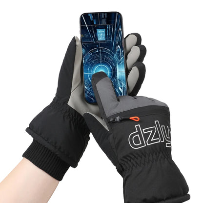 Adult Winter Ski & Snowboard Gloves – Waterproof Warm Motorcycle Riding Gloves for Men & Women