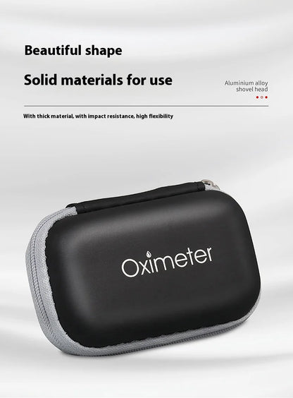 JUSTLANG Oximeter Storage Box – Tool Bag Pouch for Travel Essentials, Protective Kit with Organized Layout