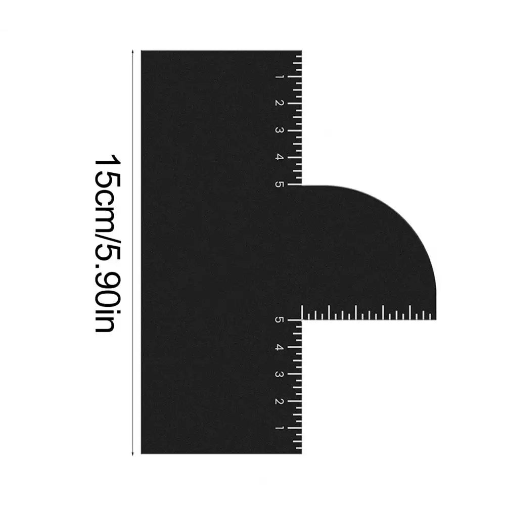 1/2Pcs Men’s Hair Styling Template – Barber Haircut Card with Measurement Indicator & Beard Lineup Guide