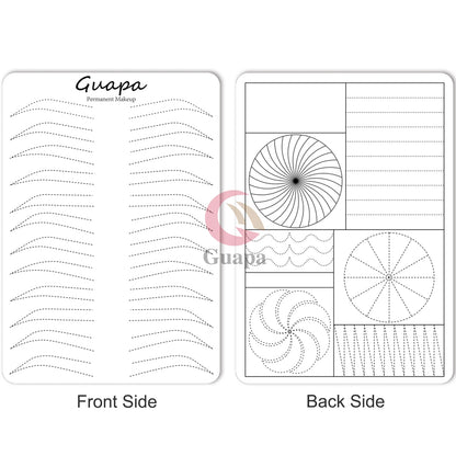 Microblading Practice Skin Sheets — Eyebrow Segment Tip Joint Texture for Semi-Permanent Makeup Training
