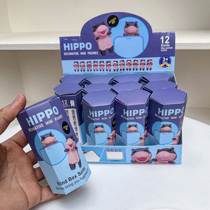 12PCS Surprise Blind Box Cartoon Character Dolls – Cute Model Toy Figures for Mobile, Car & Desktop Decoration Gift