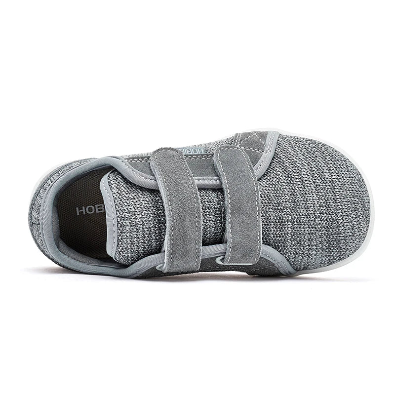 HOBIBEAR Kids Barefoot Sneakers – Lightweight Breathable Mesh Shoes with Hook & Loop, Wide Toe for Toddlers & Kids