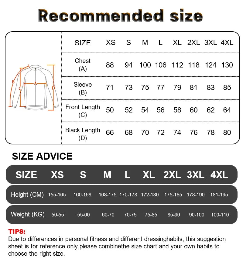 GRSRXX Thermal Winter Cycling Jacket – Unisex MTB Bike Coat & Sleeveless Long Sleeve Cycling Jersey
