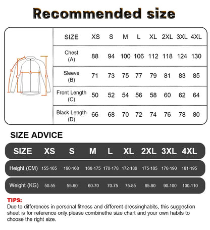 GRSRXX Thermal Winter Cycling Jacket – Unisex MTB Bike Coat & Sleeveless Long Sleeve Cycling Jersey