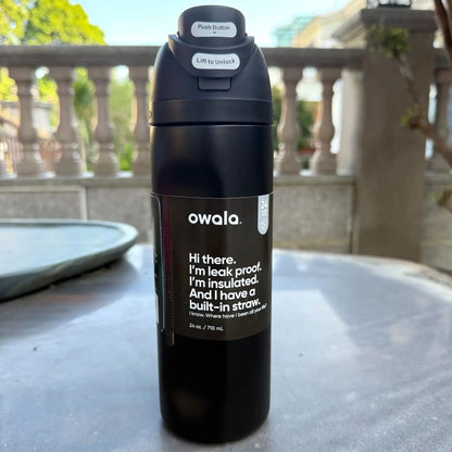 Owala Cup Vacuum Flask – Stainless Steel Thermal Mug for Hot & Cold Drinks, Coffee Tumbler & Thermos
