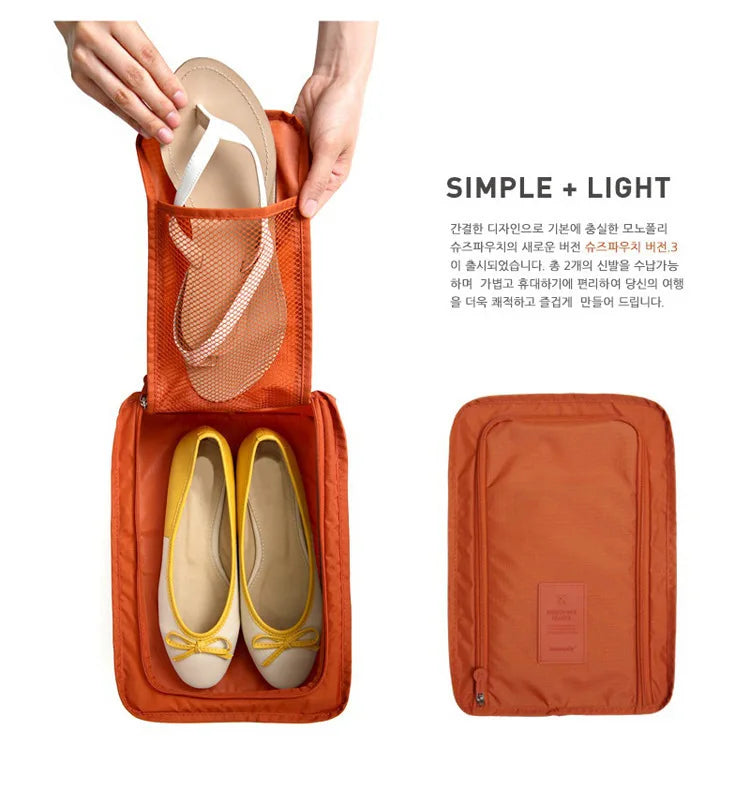 Multifunctional Waterproof Travel Bag – Portable Nylon Organizer for Shoes, Clothing, and Storage Pouch