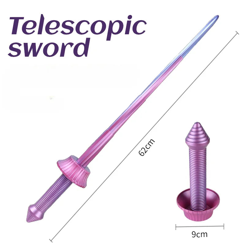 3D Gravity Telescopic Samurai Sword – Spiral Toy for Stress Relief, Cosplay, Gifts & Home Decor