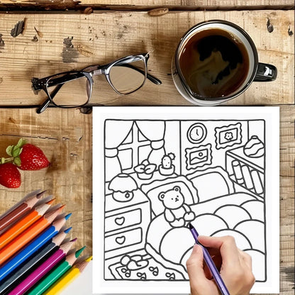 28 Pages Love Style Coloring Book for Adults - Creative Coloring and Drawing Book for Christmas & Thanksgiving