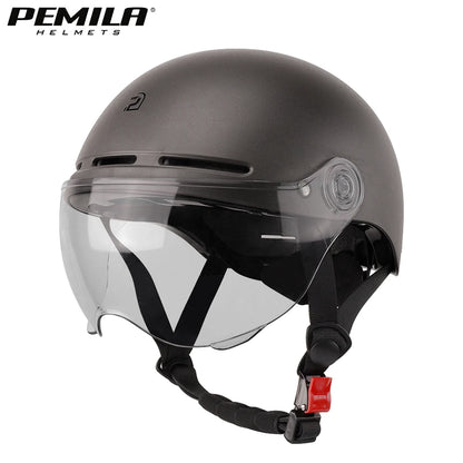PEMILA Full Edge Wrap Cycling Helmet – MTB & Road Bike Helmet with Goggles, Ear Protection, for E-Bike & Bicycle