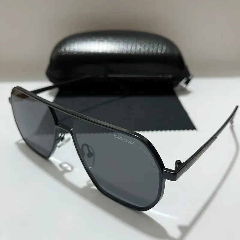 Vintage Retro Sports Sunglasses — Metal Frame Eyewear with UV400 Protection