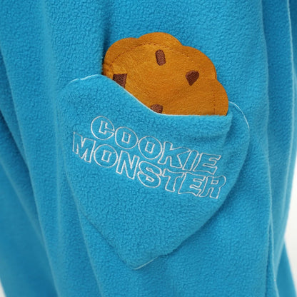 Cookie Monster & Elmo Kigurumi Pajamas - Adult Flannel Cosplay Onesie Costume for Men & Women