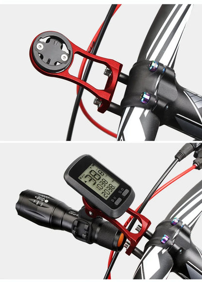 3-in-1 Bicycle Speedometer Stand – Aluminium Alloy MTB Handlebar Mount for GARMIN Edge GPS & GoPro