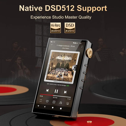 Oilsky Hi-Res Audio Player - 160GB HiFi MP3 Player with Bluetooth, WiFi, Dual ESS DAC & 4.4mm Balanced Output