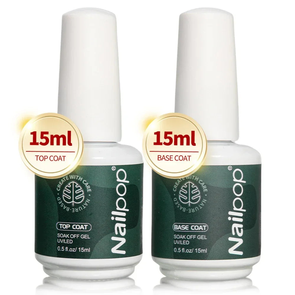 Nailpop Nail Dehydrator & Primer — Acid-Free Natural Nail Prep for Acrylic & UV Gel, Fast Dry Superior Bonding Set