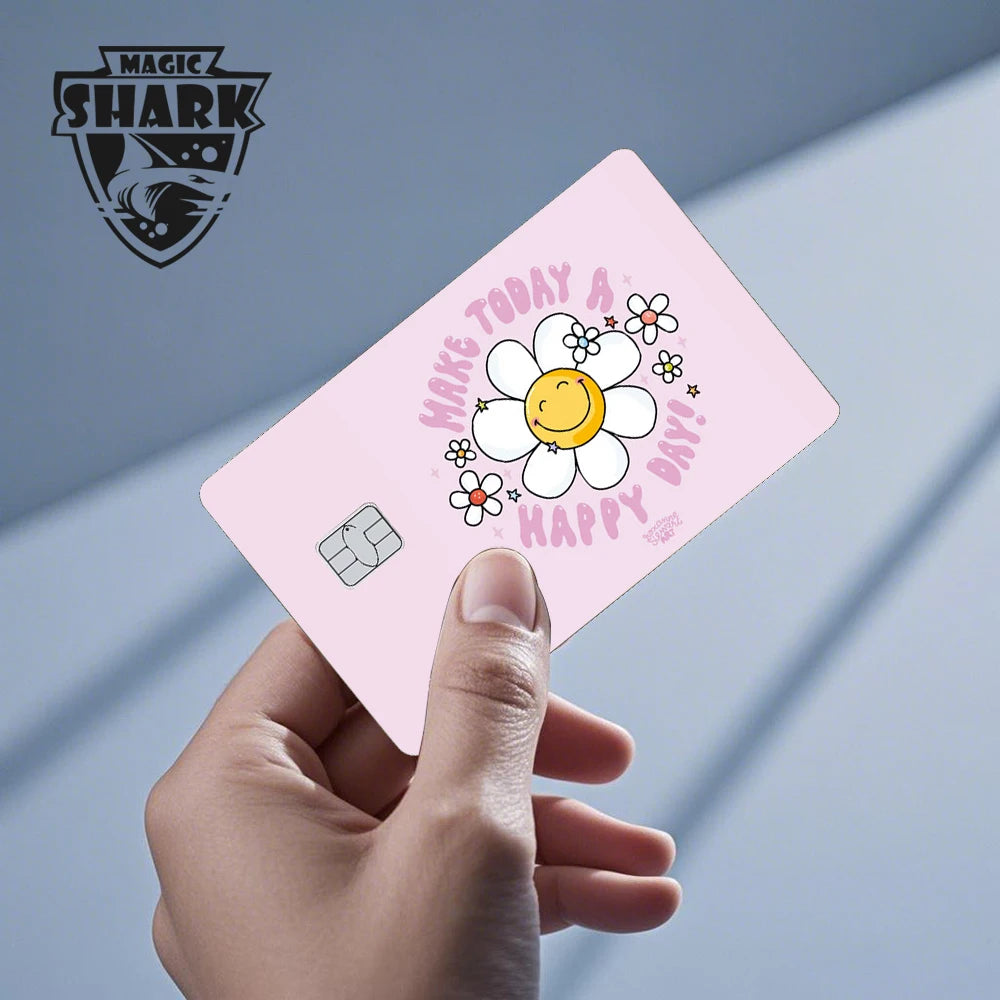 Conch Money Bow Anime Card Sticker - Spend or Save Meme Credit Debit Card Skin