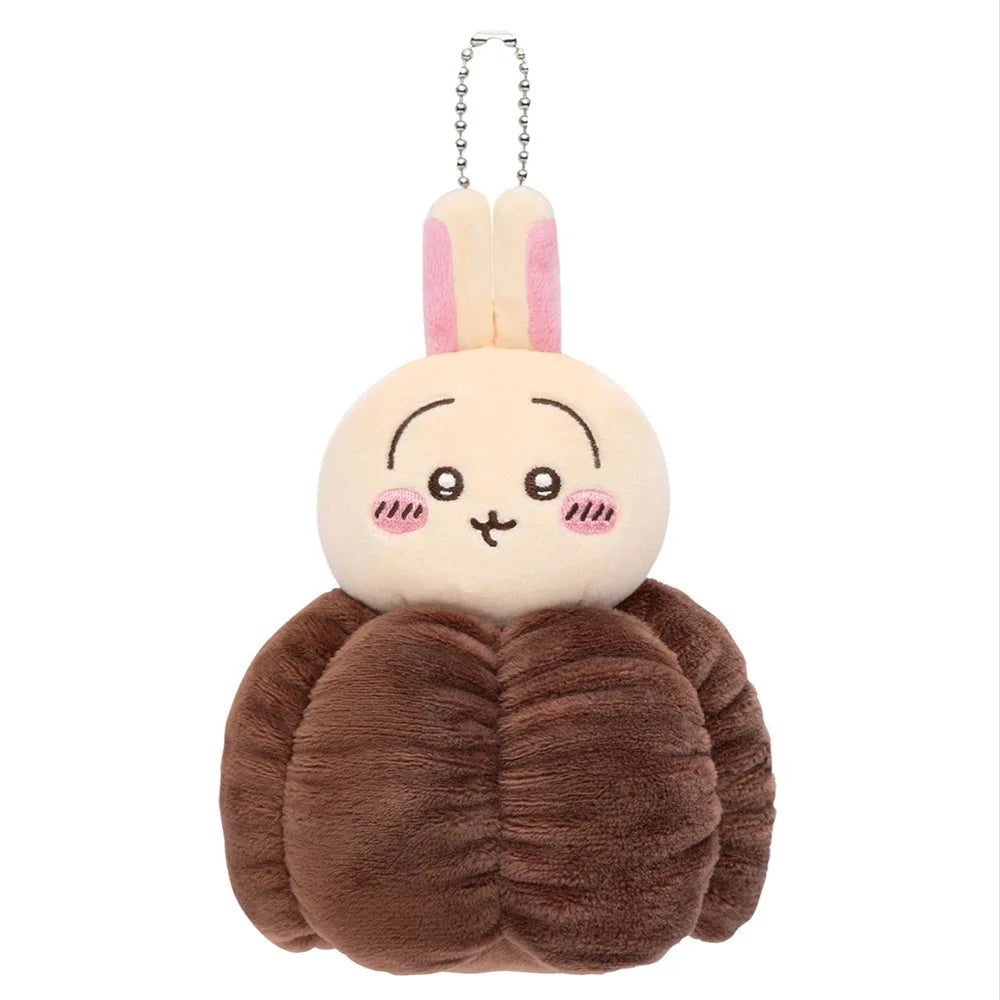 11CM Kawaii Chiikawa Hachiware Usagi Plush Keychain — Soft Cartoon Doll Bag Pendant Toy Gift