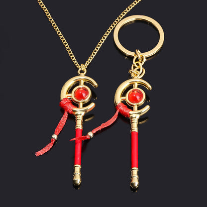 Frieren Magic Wand Keychain - Anime Cosplay Pendant Hanging Ornament and Decorative Gift