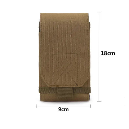 Waterproof Outdoor Camo Tactical Phone Holder – Nylon Waist Belt EDC Hunting Bag