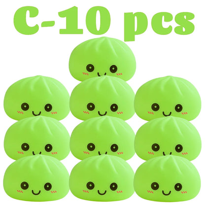 2027 Kawaii Dumpling Night Light - Cute Glowing Dumpling Steamer Desktop Ornament and Gift Decor
