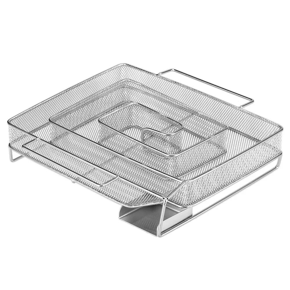 Stainless Steel BBQ Smoke Generator Rack - Cold Smoking Grill Accessory for Outdoor Barbecue