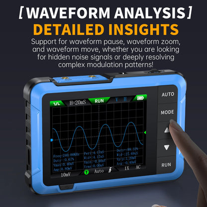 FNIRSI DSO510 DSO152 DSO153 Mini Handheld Digital Oscilloscope | 2-in-1, 48MS/s, 10MHz Bandwidth for Electronic Repair