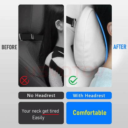 Tesla Car Headrest Pillow – Neck Support and Comfort Cushion for Model 3, Model Y, Model S, Model X and Model YL