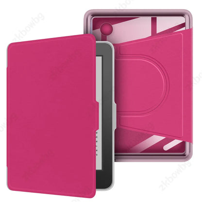 Transparent Acrylic Back Case for Kobo Clara & Clara Colour 6" – Magnetic Rotating eReader Cover