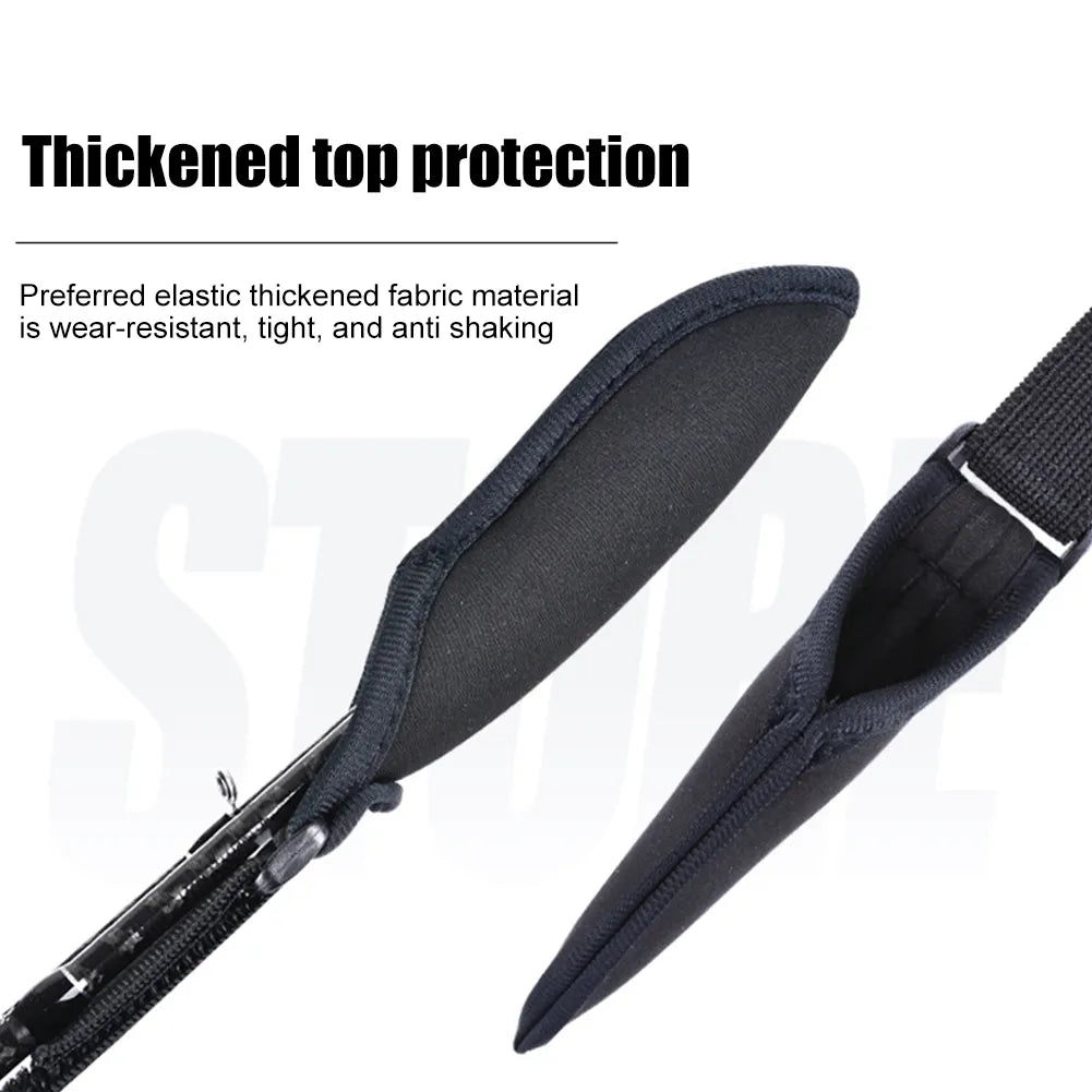 1-5PCS Fishing Rod Socks: Adjustable Pole Sleeves Belt for Rod Protection - Rod Cover Protector for Fishing Rod Tube Case