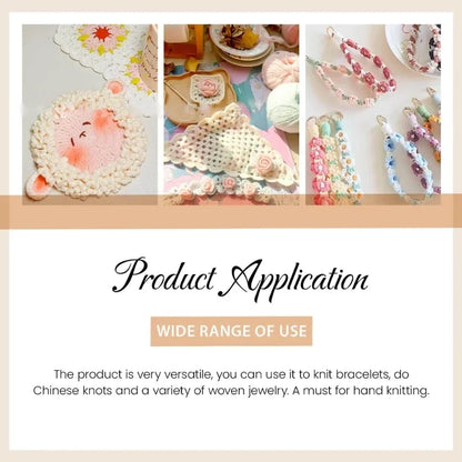 Creative Macrame Grid Board – DIY Handcraft Knitting & Wool String Mat