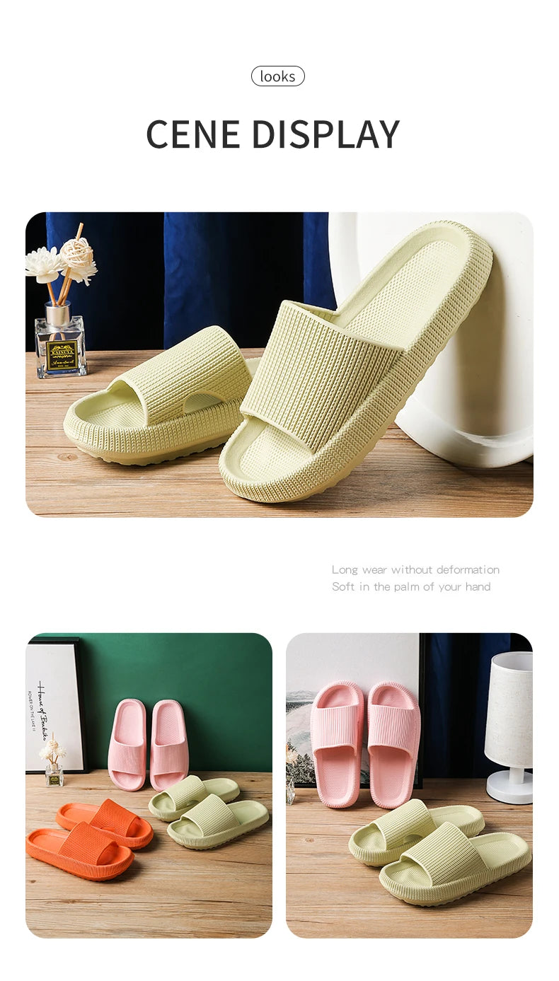 Men’s Soft-Soled Non-Slip Slippers – Summer Home EVA Comfort Slippers