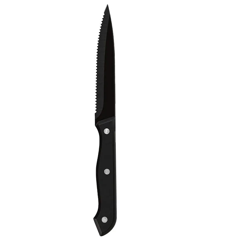1/4/6/8/12-Pc Steak Knife Set – Full Tang Serrated Stainless Steel Knives for Beef, Bread & Restaurant Table Dinner Use