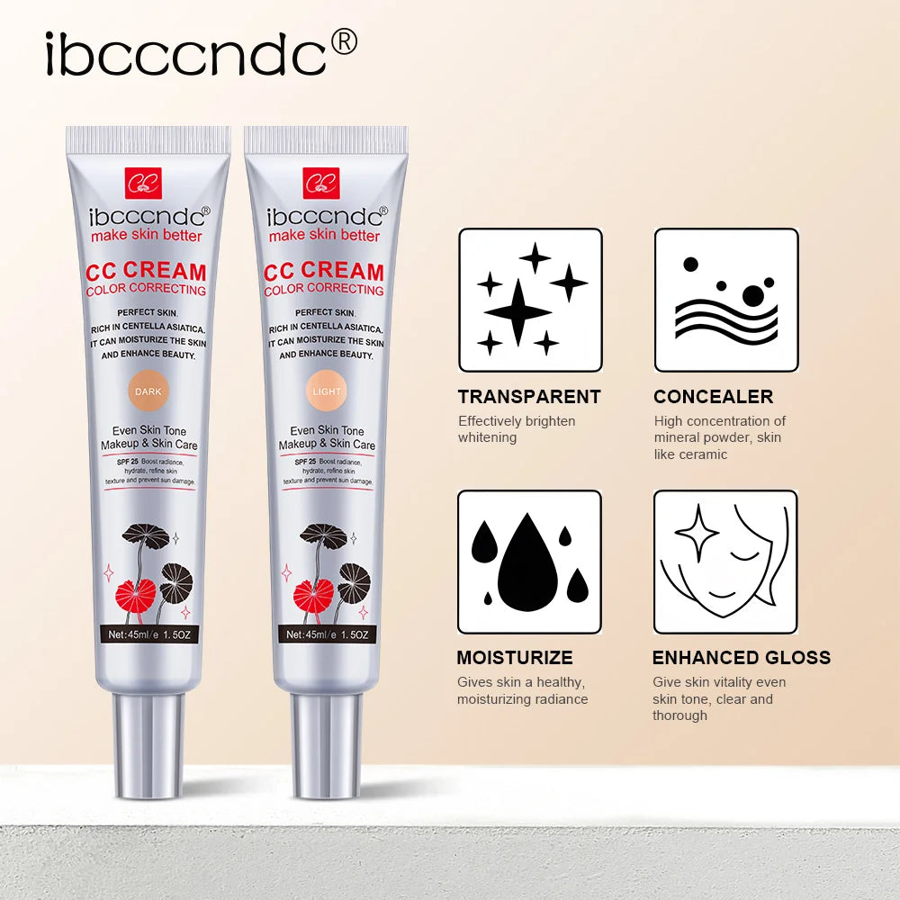 Erborian Waterproof CC Cream for Women - Moisturizing, Anti-Sweat, and Long-Lasting Makeup Protection Before Concealer