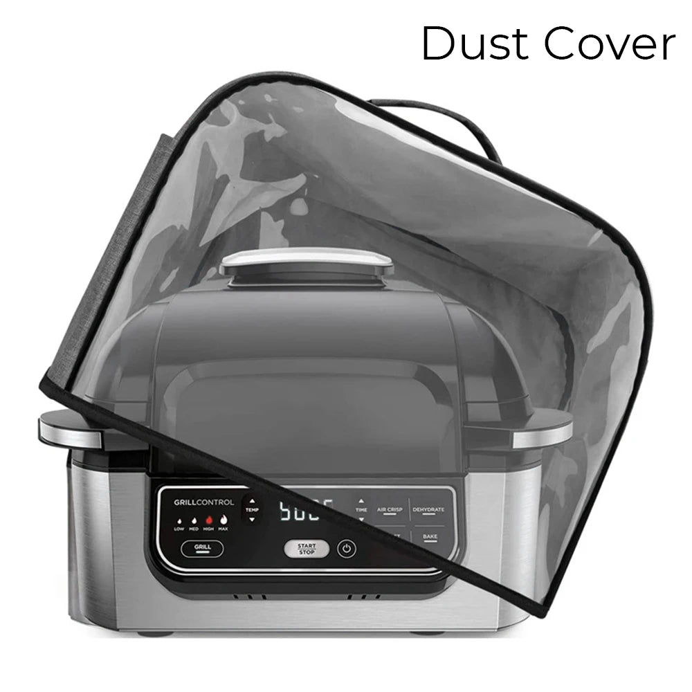 Durable Kitchen Dust Cap for Air Fryer - Household Toaster Cover with Storage Pockets, Suitable for Ninja Foodi Grill & Bread Baking
