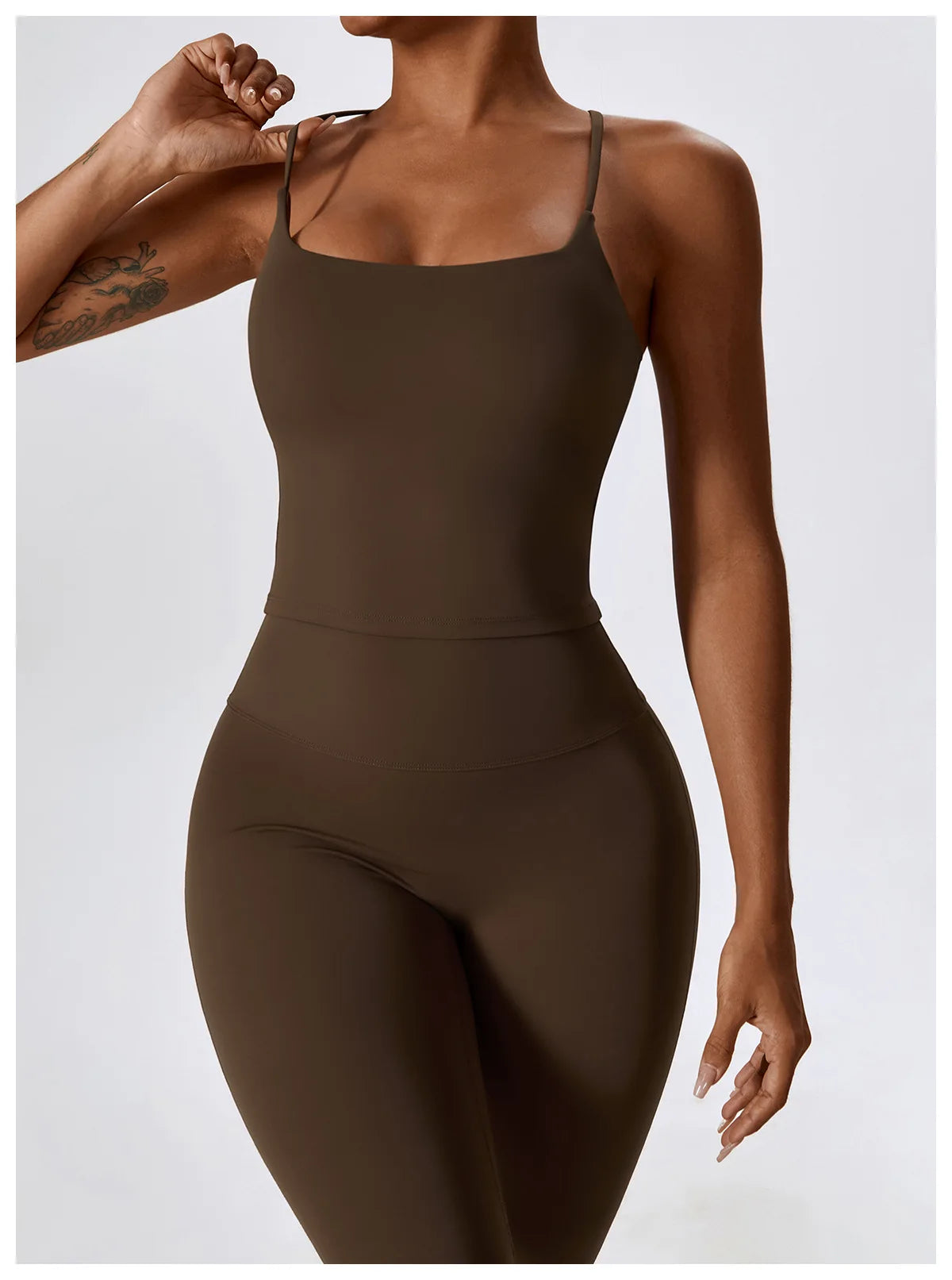 2PCS Seamless Women’s Yoga Set – Long Sleeve Crop Top & Leggings Workout Outfit, Athletic Gym Sportswear