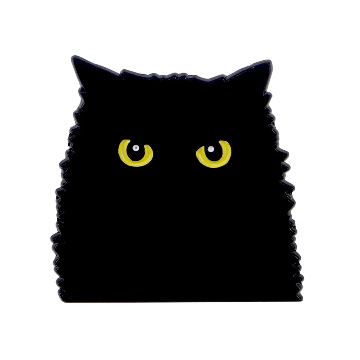 Cute Black Cat Enamel Pin – Animal Brooch Lapel Pin for Backpack, Clothing, Witch Jewelry & Halloween Gifts
