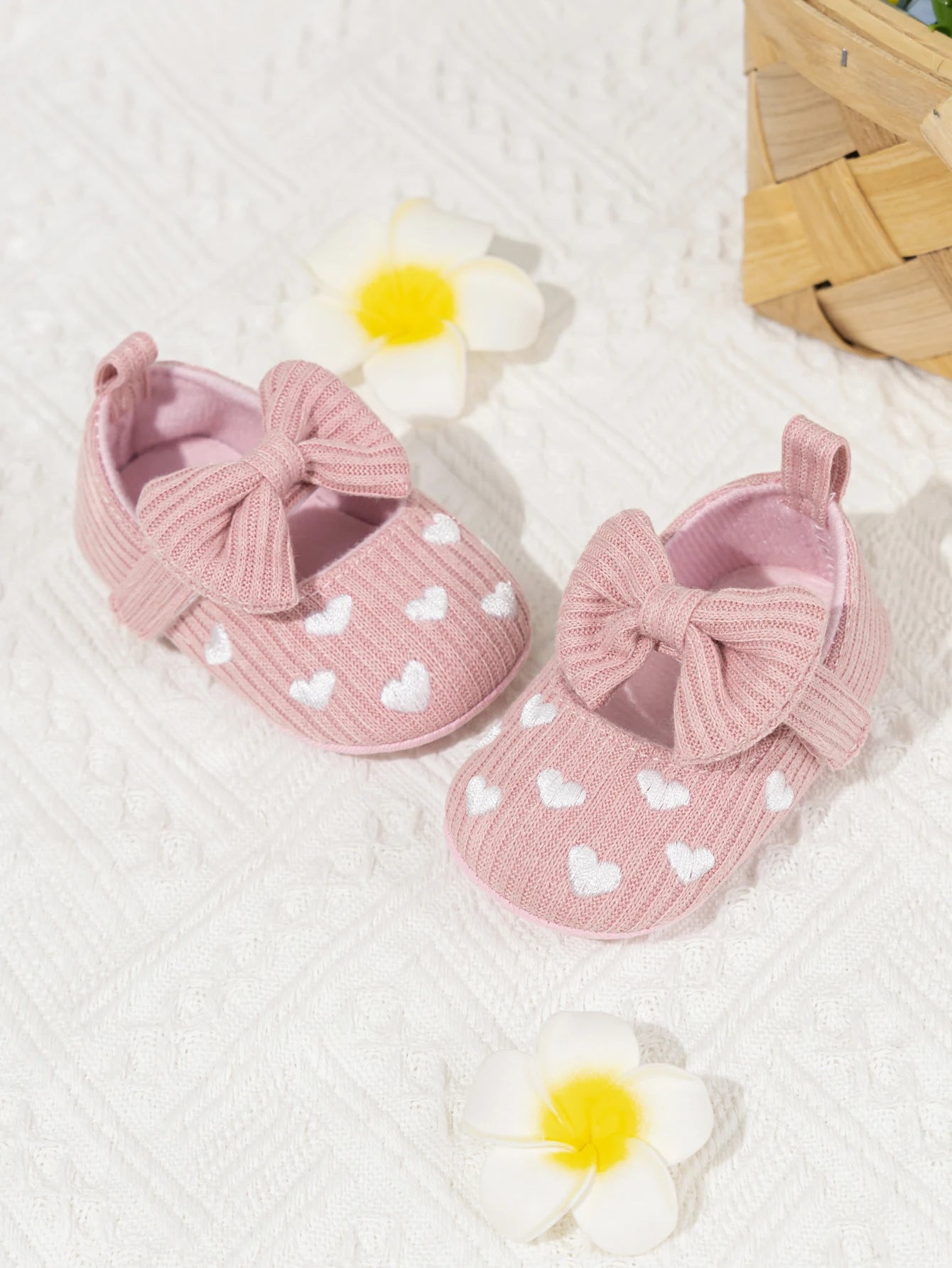 Meckior Baby Girl Shoes — Spring & Autumn Cotton Sole Moccasins with Bow, Anti-Slip First Walkers for Newborns & Toddlers