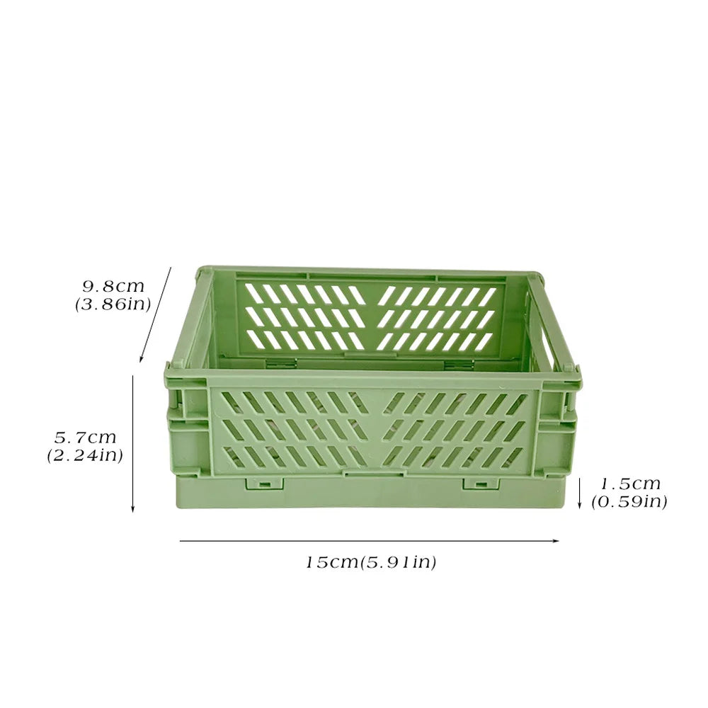 Mr. Paper Stackable Stationery Holder - Foldable Plastic Desktop Organizer for School & Office Supplies