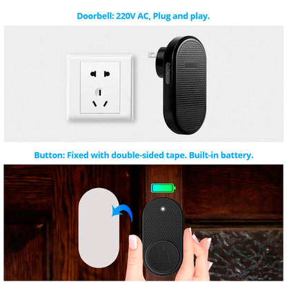 M558 Wireless Smart Doorbell — 32 Songs, 4-Level Volume, Easy Install Home Security Alarm