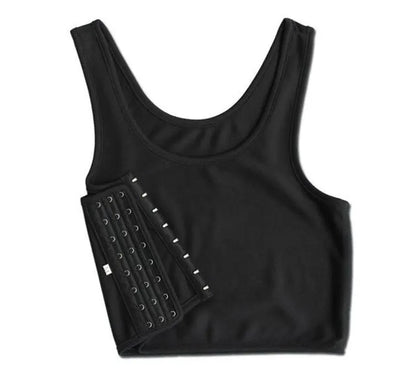Flat Breast Binder Tomboy Tank Top – Seamless Summer Shaper Vest for Women