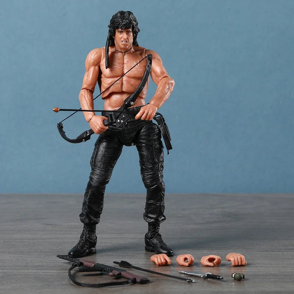 NECA Rambo SDCC 2015 Action Figure — Force of Freedom Handmade Model Toy Doll