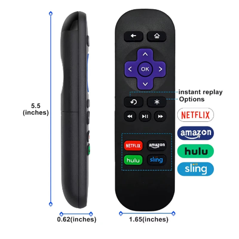 RC680 Remote Control for Roku Express, Premiere, Box, and Roku 1-4 (Not for Roku Stick or TV)