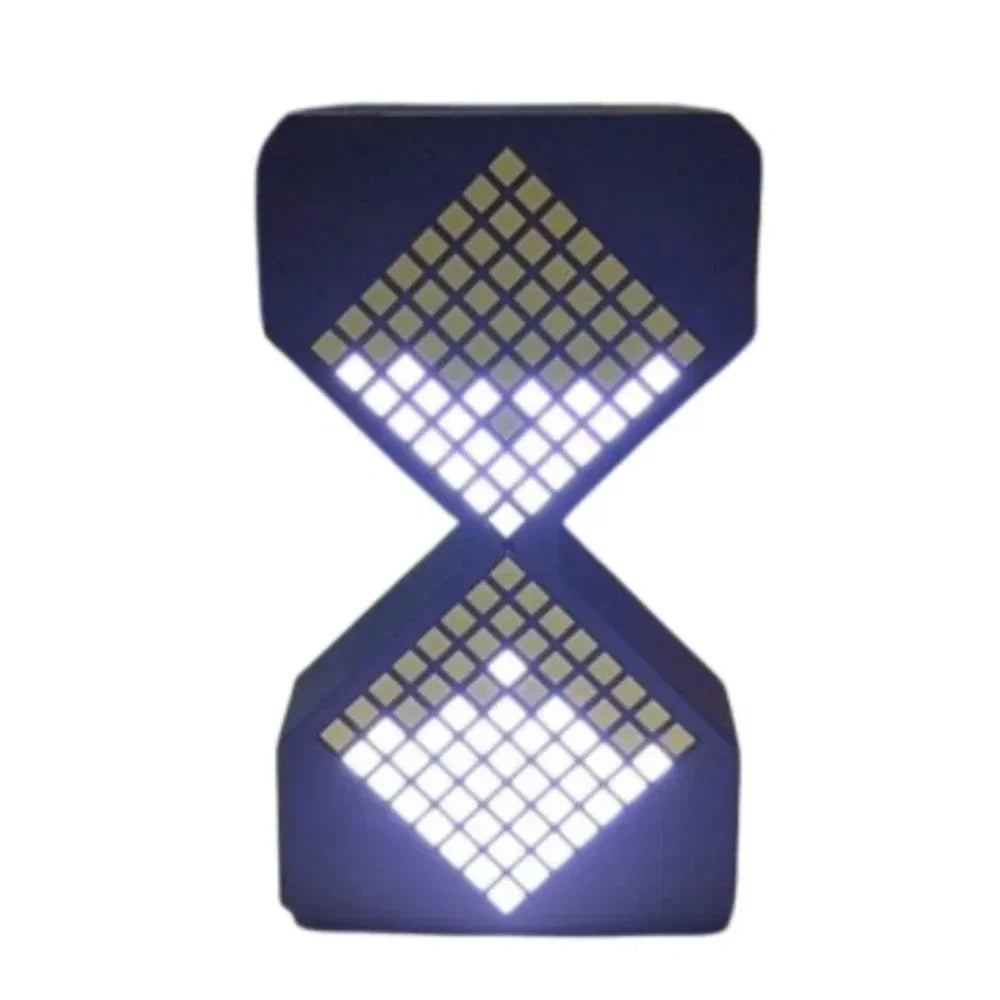 Cyber Style LED Electronic Hourglass Timer – Gravity Sensing Digital Sand Clock (1–30 Min), DIY Tech Desk Decor & Modern Home Decoration Gadget