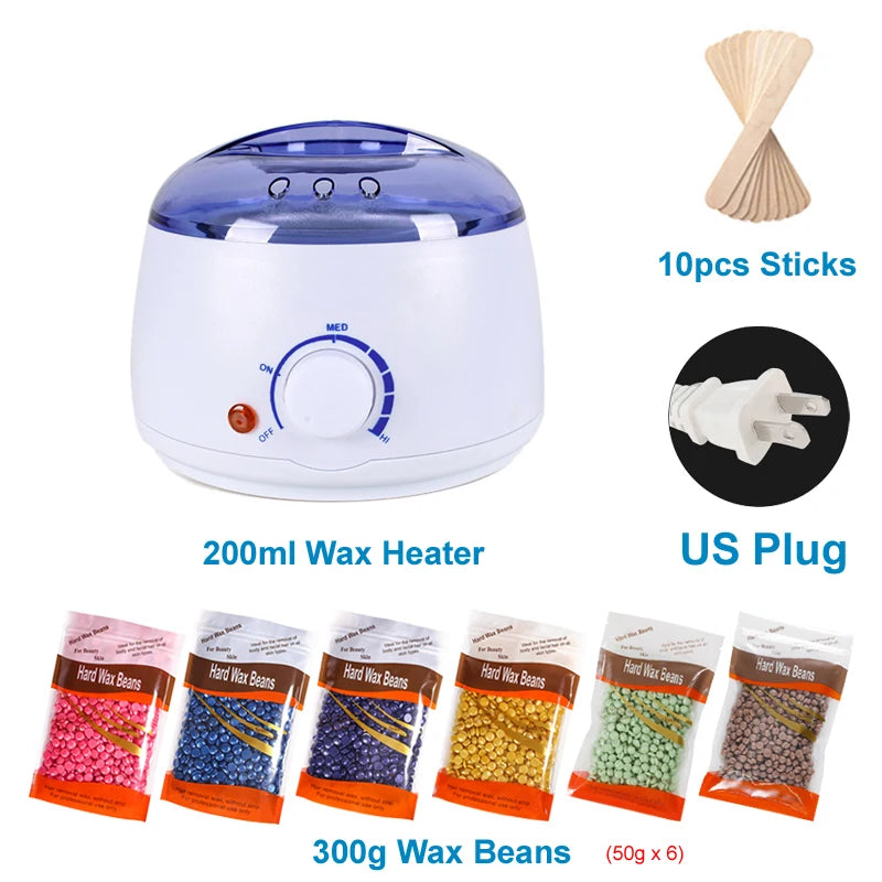 200/500ml Electric Wax Heater – Hot Paraffin Pot for Hair Removal & Waxing
